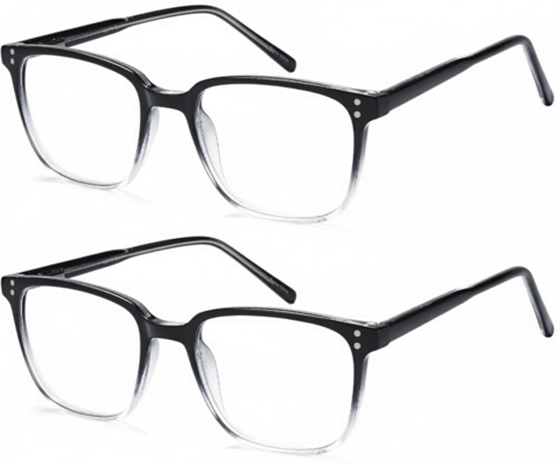 Visio Premium Blue Light Blocking Glasses – Anti-Eye Strain, Sleep Boosting, Screen Protection (Black Friday Deal! Two For The Price Of One!)